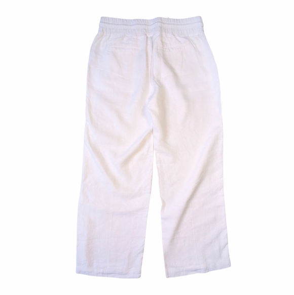 Athleta Linen Pants Retreat Linen High Rise Wide Leg Pant Women's size 14 - Picture 6 of 11